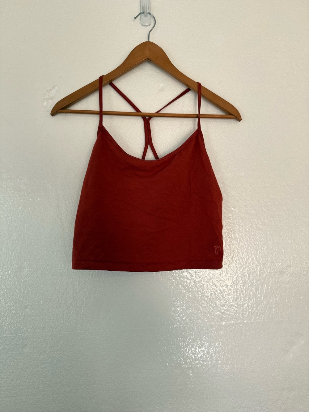 PINK Victoria's Secret Rust-Orange Cropped Tank